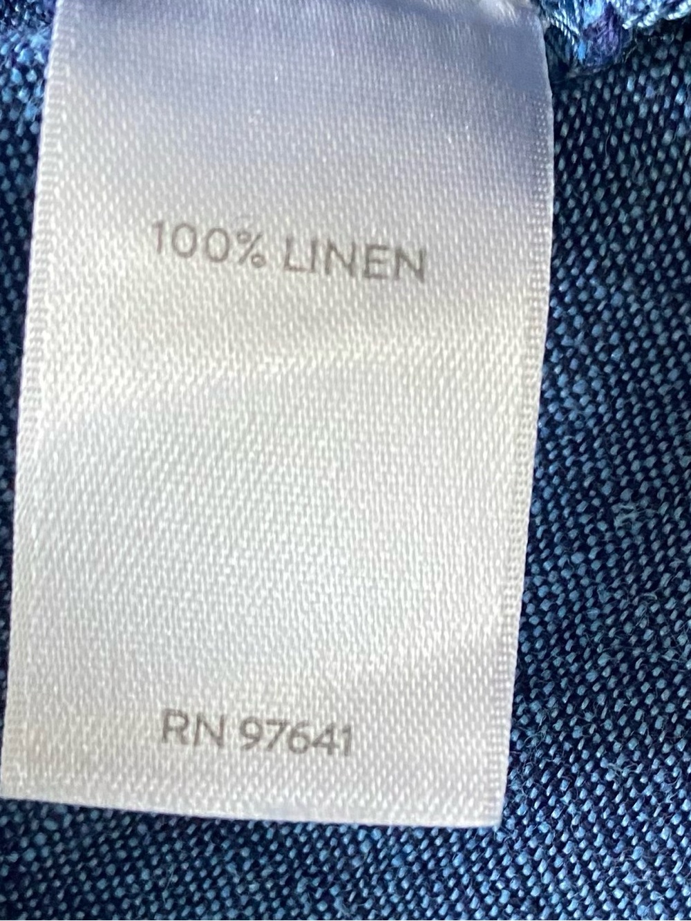 J.jill Blue Pure Jill 100% Linen Sleeveless Summer Dress Pockets Midi - Picture 9 of 12